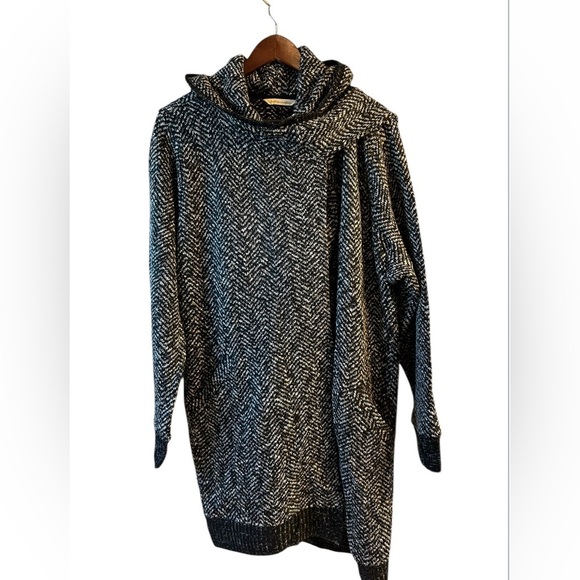 NWT Soft Surroundings Go Lively Bestow hooded travel wrap jacket Dark Charcoal - Picture 3 of 11